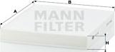 Mann-Filter CU 2141 - Filtras, salono oras xparts.lv