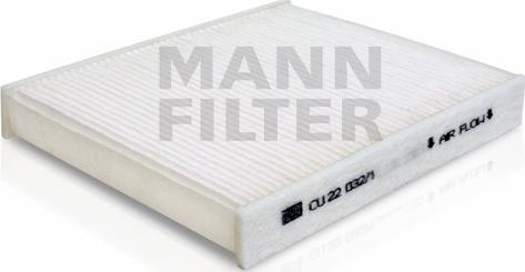 Mann-Filter CU 22 032/1 - Filtrs, Salona telpas gaiss xparts.lv