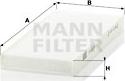 Mann-Filter CU 2216-2 - Filter, interior air xparts.lv