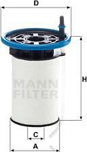 Mann-Filter PU 7005 - Degvielas filtrs xparts.lv