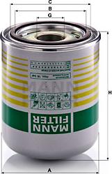 Mann-Filter TB 1394/8 x - Air Dryer Cartridge, compressed-air system xparts.lv