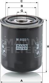Mann-Filter W 9023/1 - Hidraulinis filtras, automatinė transmisija xparts.lv