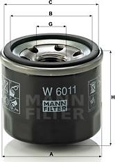 Mann-Filter W 6011 - Oil Filter xparts.lv