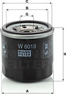 Mann-Filter W 6018 - Oil Filter xparts.lv