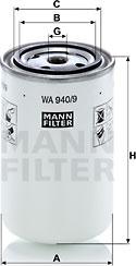 Mann-Filter WA940/9 - Фильтр охлаждающей жидкости xparts.lv