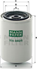 Mann-Filter WA 940/6 - Dzesēšanas šķidruma filtrs xparts.lv