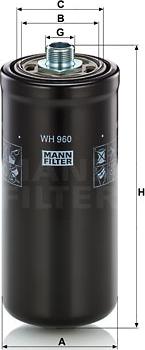 Mann-Filter WH960 - Hidrofiltrs, Automātiskā pārnesumkārba xparts.lv