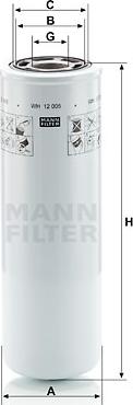 Mann-Filter WH12005 - Hidrofiltrs, Automātiskā pārnesumkārba xparts.lv