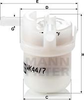 Mann-Filter WK 44/7 - Degvielas filtrs xparts.lv