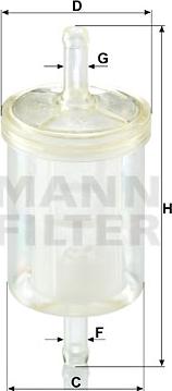Mann-Filter WK 43/13 (10) - Fuel filter xparts.lv