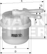 Mann-Filter WK 42/13 - Fuel filter xparts.lv