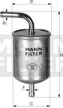 Mann-Filter WK 710/1 - Degvielas filtrs xparts.lv