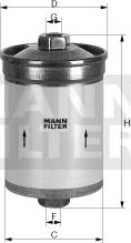 Mann-Filter WK 618/2 - Fuel filter xparts.lv