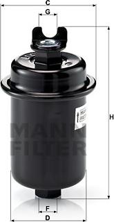 Mann-Filter WK 612/4 - Degvielas filtrs xparts.lv