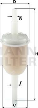 Mann-Filter WK 31/2 (100) - Degvielas filtrs xparts.lv