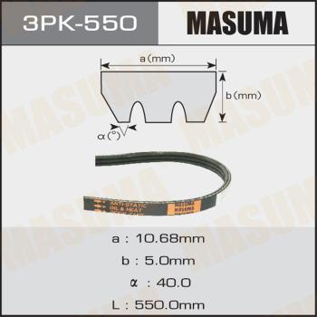 MASUMA 3PK-550 - Ķīļrievu siksna xparts.lv