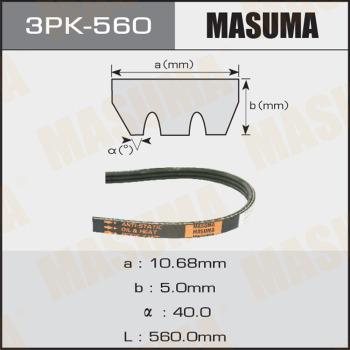 MASUMA 3PK-560 - Ķīļrievu siksna xparts.lv