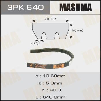 MASUMA 3PK-640 - V formos rumbuoti diržai xparts.lv