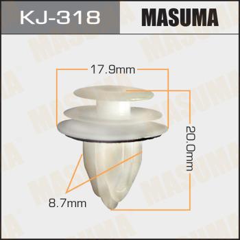 MASUMA KJ-318 - Зажим, молдинг / защитная накладка xparts.lv