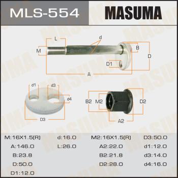 MASUMA MLS-554 - Болт регулировки развала колёс xparts.lv