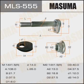 MASUMA MLS-555 - Camber Correction Screw xparts.lv