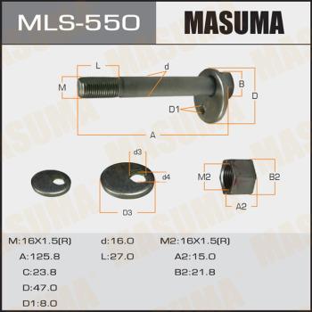 MASUMA MLS-550 - Болт регулировки развала колёс xparts.lv