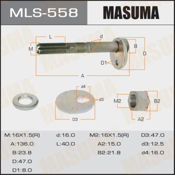 MASUMA MLS-558 - Riteņu sagāzuma regulēšanas skrūve xparts.lv