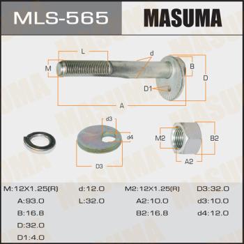 MASUMA MLS-565 - Болт регулировки развала колёс xparts.lv