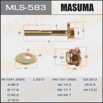MASUMA MLS-583 - Riteņu sagāzuma regulēšanas skrūve xparts.lv