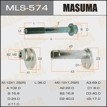 MASUMA MLS574 - Riteņu sagāzuma regulēšanas skrūve xparts.lv