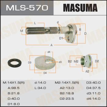 MASUMA MLS-570 - Camber Correction Screw xparts.lv