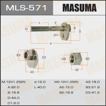 MASUMA MLS-571 - Riteņu sagāzuma regulēšanas skrūve xparts.lv