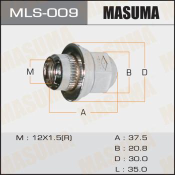 MASUMA MLS-009 - Riteņa stiprināsanas uzgrieznis xparts.lv