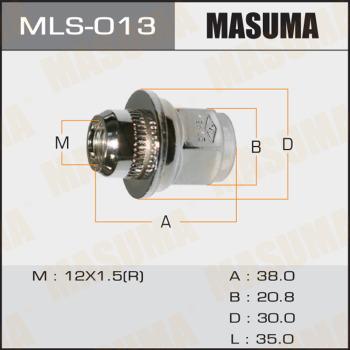 MASUMA MLS-013 - Гайка крепления колеса xparts.lv