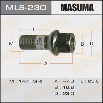 MASUMA MLS-230 - Riteņa stiprināšanas skrūve xparts.lv