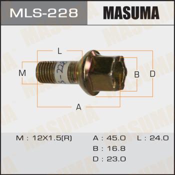 MASUMA MLS-228 - Riteņa stiprināšanas skrūve xparts.lv