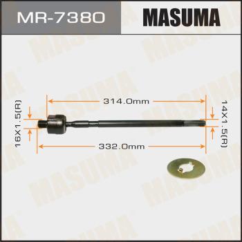 MASUMA MR-7380 - Aksiālais šarnīrs, Stūres šķērsstiepnis xparts.lv