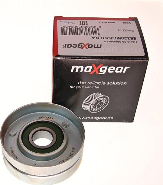 Maxgear 54-0241 - Deflection / Guide Pulley, v-ribbed belt xparts.lv