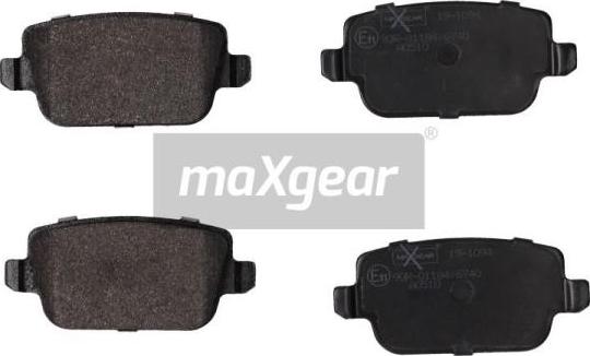 Maxgear 19-1094 - Stabdžių trinkelių rinkinys, diskinis stabdys xparts.lv