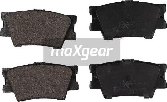 Maxgear 19-1161 - Тормозные колодки, дисковые, комплект xparts.lv