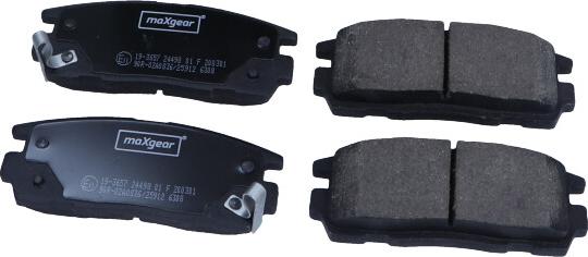 Maxgear 19-3657 - Brake Pad Set, disc brake xparts.lv