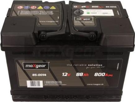 Maxgear 85-0014 - Стартерная аккумуляторная батарея, АКБ xparts.lv