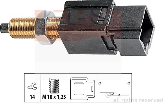 MDR EPS-1810 052 - Выключатель фонаря сигнала торможения xparts.lv