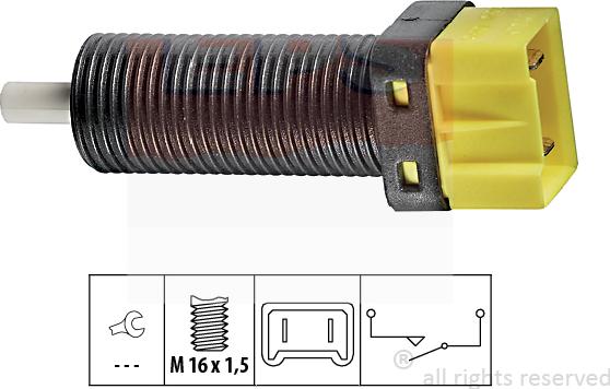 MDR EPS-1810 134 - Выключатель, привод сцепления (Tempomat) xparts.lv