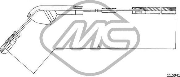 Metalcaucho 82501 - Trose, Stāvbremžu sistēma xparts.lv