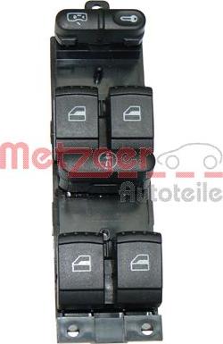 Metzger 0916007 - Switch, door lock system xparts.lv