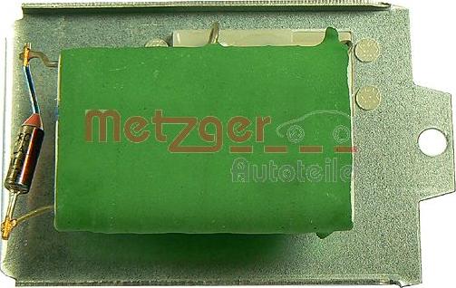 Metzger 0917002 - Rezistors, Salona ventilators xparts.lv