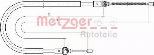 Metzger 10.6777 - Cable, parking brake xparts.lv