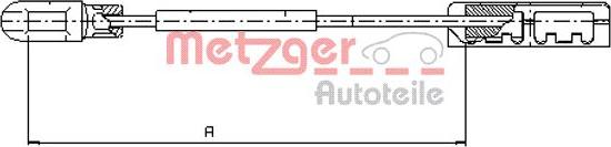 Metzger 11.5935 - Cable, parking brake xparts.lv