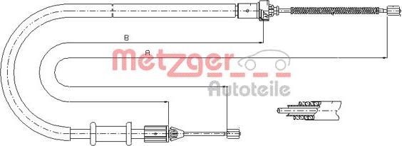 Metzger 11.6676 - Trose, Stāvbremžu sistēma xparts.lv